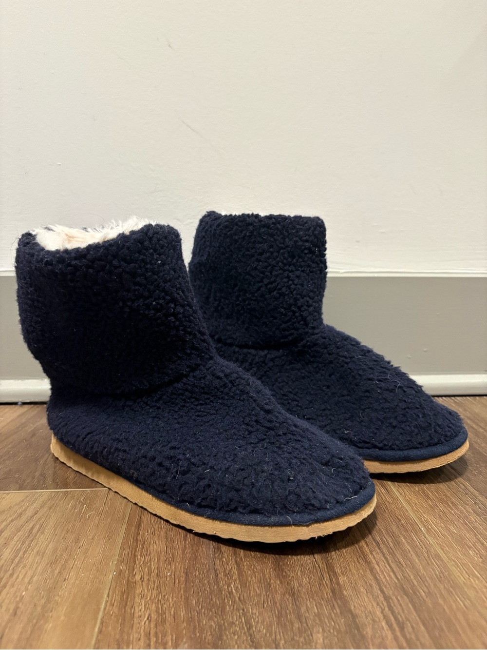 Lands End Sherpa Fleece Booties